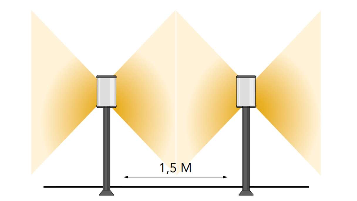planeo Eclairage de jardin 12V - Lampadaire LED Eros Lo H 550 mm - 3,5W 280 lumens