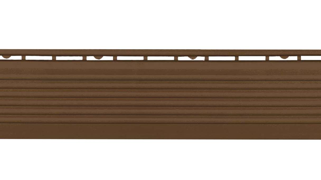 planeo partie latérale pour carreaux de terrasse à clipser 30 x 30 cm - marron avec stylo