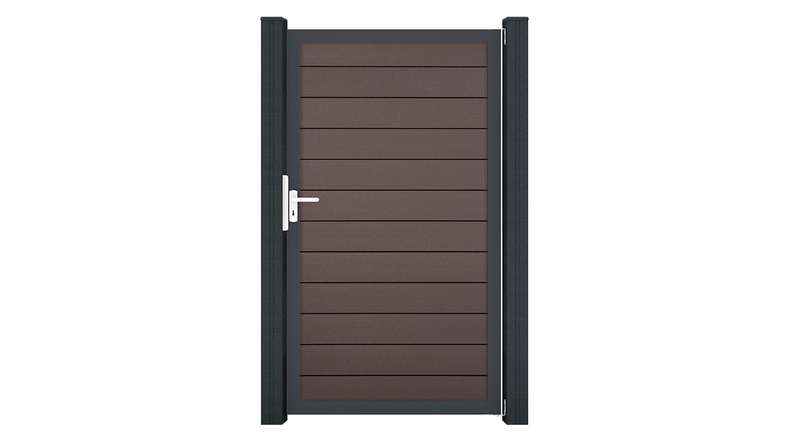 planeo Gardence Strong - Porte composite universelle Terra avec cadre aluminium Anthracite