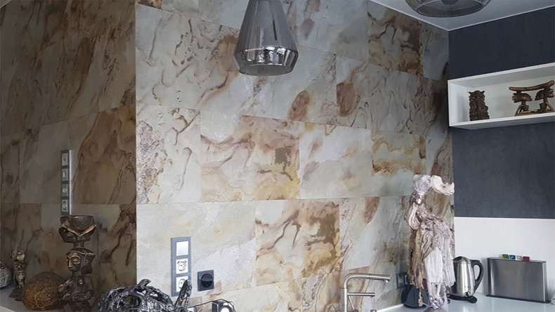 planeo EVOLITH Slate&Stone - Revêtement mural en pierre naturelle Autumn Drift 1220 x 610 mm