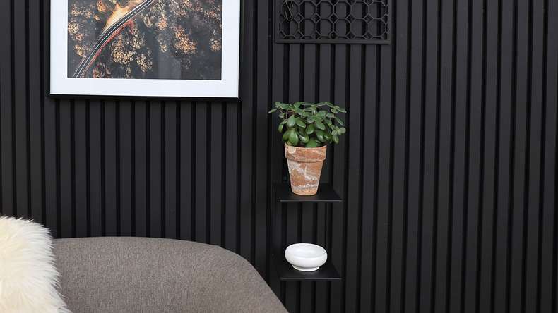 planeo étagère double - noir vis incluses