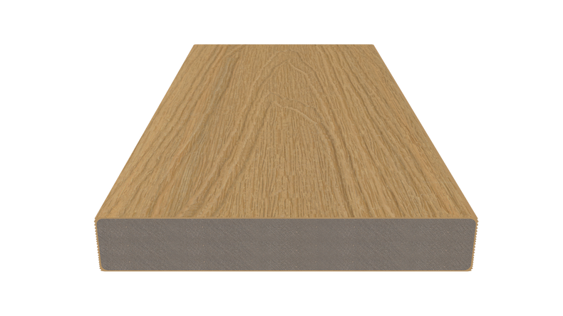 planeo UNIDeck - Lame de terrasse en WPC CoEx, couleur sable, 3 m - texturée/brossée lisse