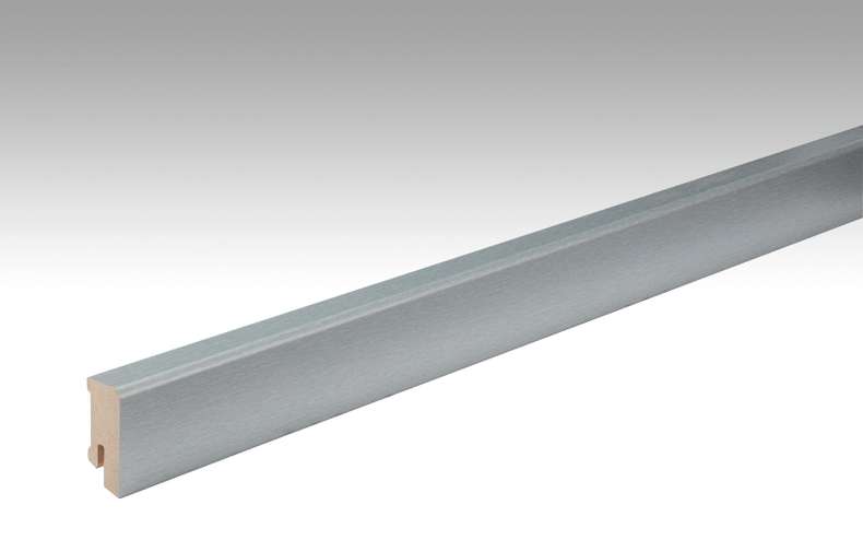 Plinthes MEISTER en acier inoxydable DF 063 - 2380 x 38 x 16 mm