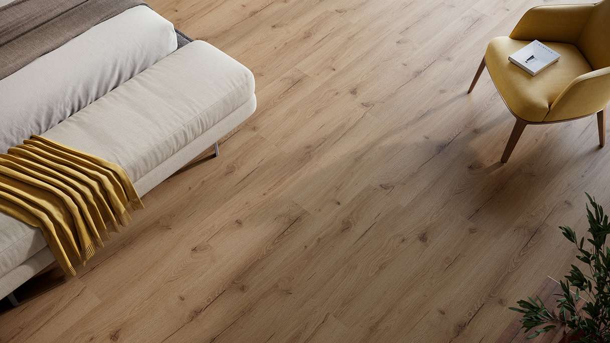 planeo Vinyle à clic rigide - HOMEtec Basic 30 IXPE Earth Oak | Isolation phonique intégrée (RP-E30-4)