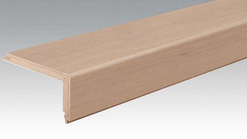 Profilé MEISTER de nez de marche en parquet Profilé en L Chêne authentique blanc crème 9031