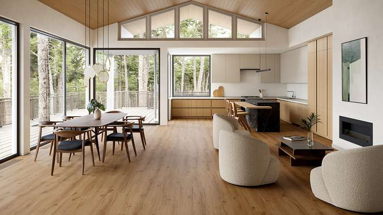 planeo WPC Sol PVC clipsable - PUREtec MAX 70 EIR Honey Nature Oak | Isolation phonique intégrée (RP-A50-1)