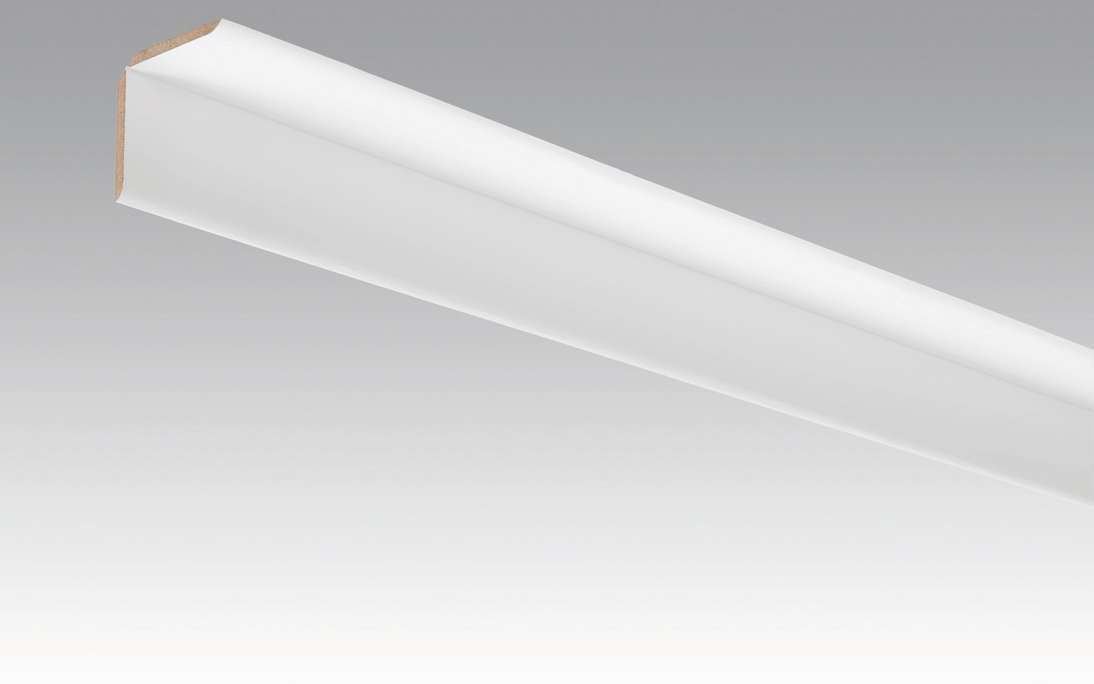 MEISTER Plinthes plissées Uni blanc brillant DF 324 - 2380 x 70 x 3,5 mm