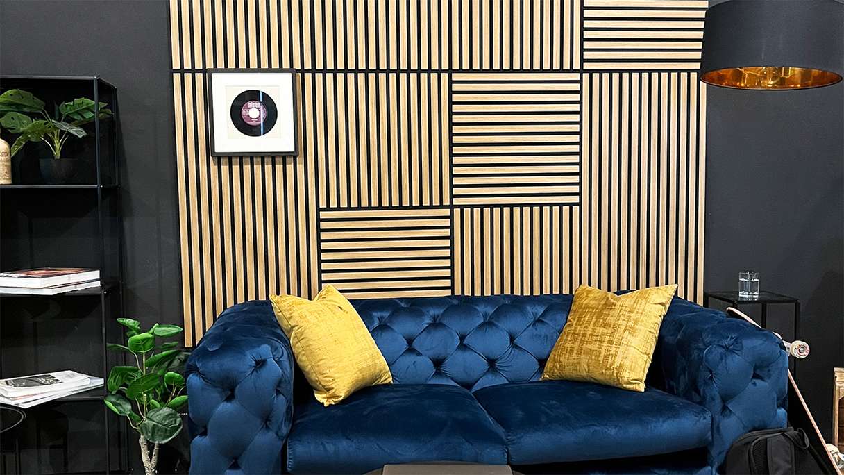 planeo Panneau acoustique - MixWall Timber Solid Flare Oak 52 x 104 cm | Placage en bois véritable (PLMW-00411A)