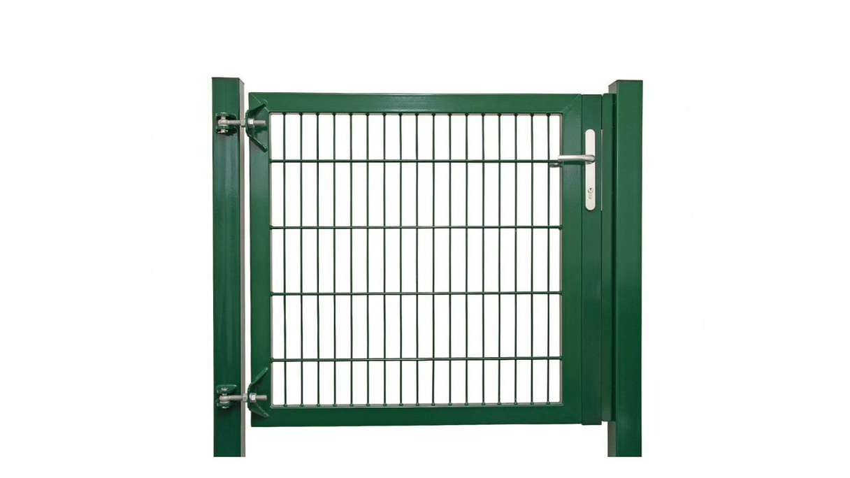 Porte universelle lourde 1 vantail vert mousse H 1800 x L 1575 mm poteaux de porte inclus