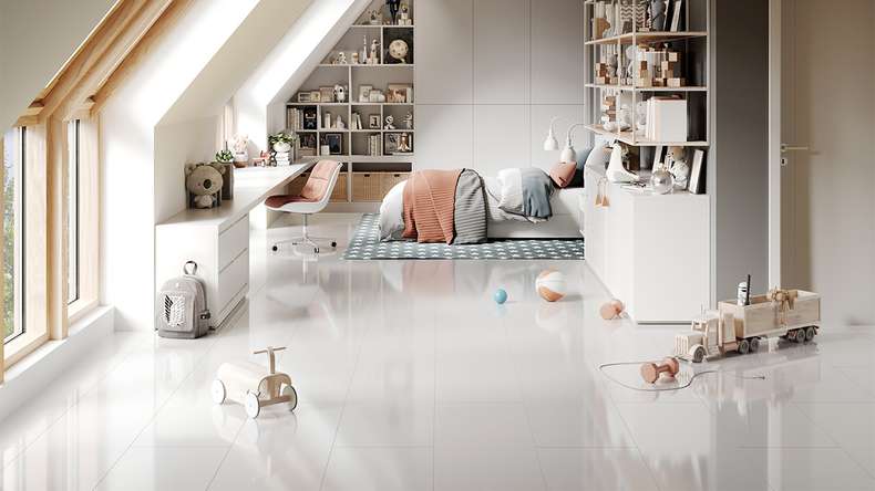 planeo Stratifié - STONE 2.0 Blanc Brillant