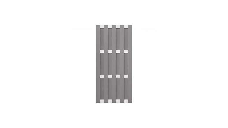 planeo Gardence Premade - Clôture composite Vertical gris clair 84,3 x 180 cm