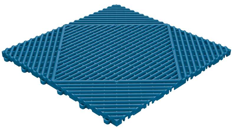 planeo carreau de terrasse en plastique - bleu