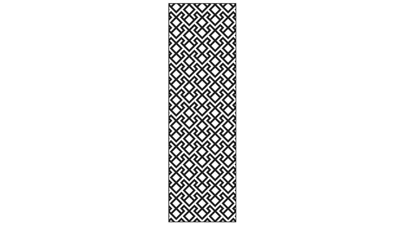 planeo Gardence - Elément design Abstract Anthracite | DB703 60 x 180cm