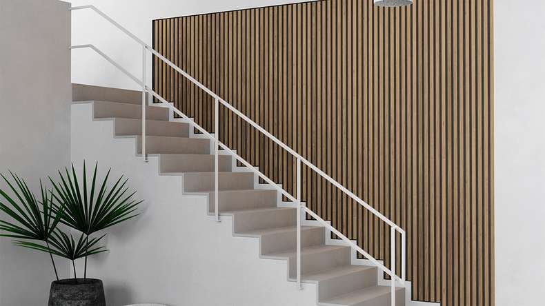 planeo Panneaux acoustiques Pro - Chêne rustique - 250 x 60 cm