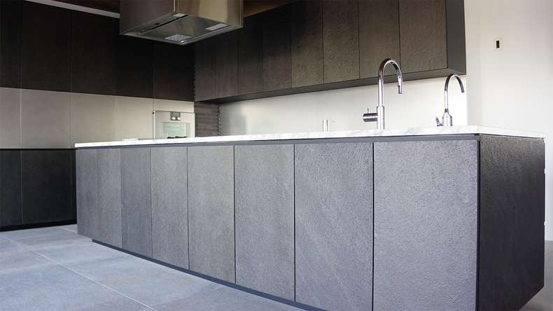 planeo EVOLITH Slate&Stone - Revêtement mural en pierre naturelle Stellar Void 1220 x 610 mm