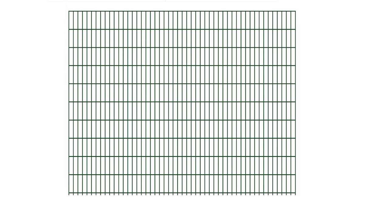 Panneau double fil lourde 8/6/8 RAL 6005 vert mousse Hauteur - 2030 x 2510 mm