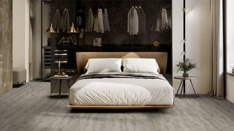 Vinyle à clic Gerflor - Senso Premium Rigid Acoustic Pecan | Isolation phonique intégrée (39470511)