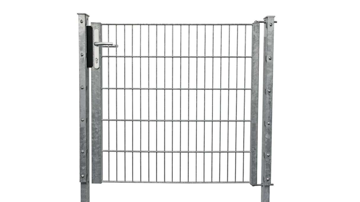 Porte universelle léger 1 vantail galvanisé à chaud - B 1090 mm poteaux de porte inclus