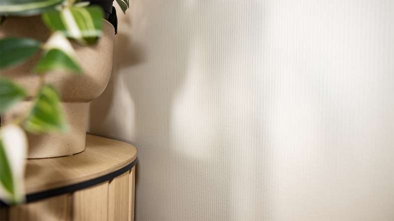 planeo Revêtement mural SPC - CeraRock Tile Stripes Concrete Cream 120 x 60 cm