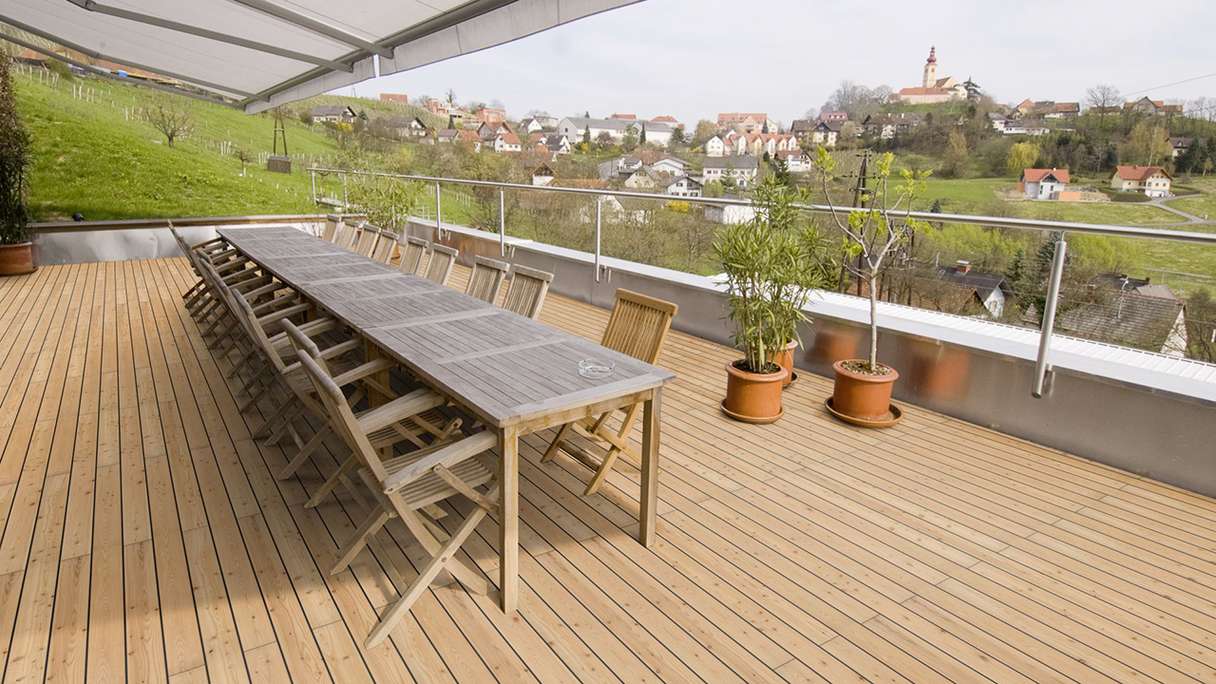 TerraWood Terrasse en bois - Mélèze canadien - lisse des deux côtés