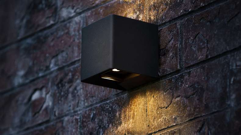 planeo Éclairage de jardin - Applique murale LED Ixion Small 230V - 6W 724 lumens