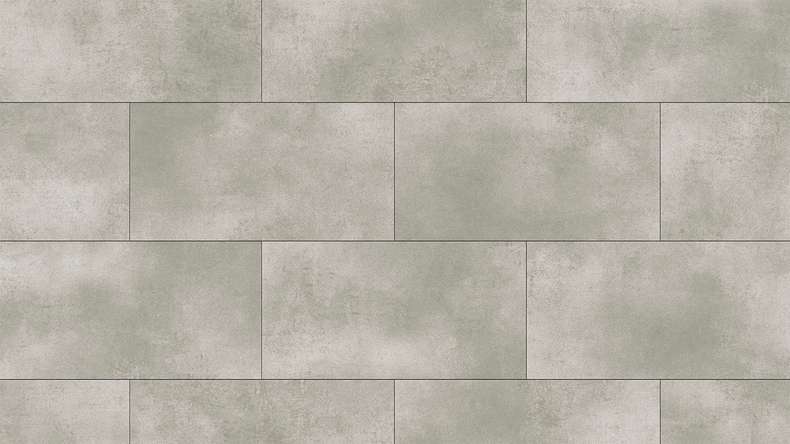 planeo Vinyle à clic rigide - STEINWERK PUCore XL gris béton clair | Isolation phonique intégrée (NF-FXL-299)