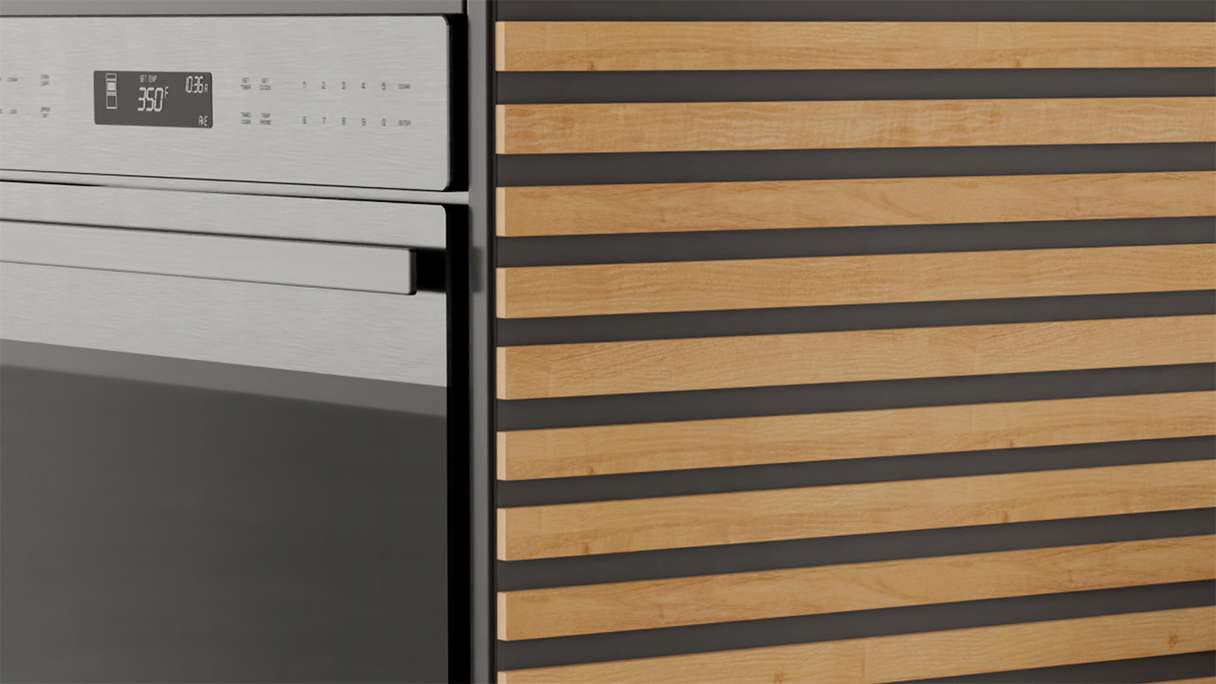 Skaben Panneau acoustique SilentWall Easy-Sticks - Chêne brun clair - 250 x 3,45 cm