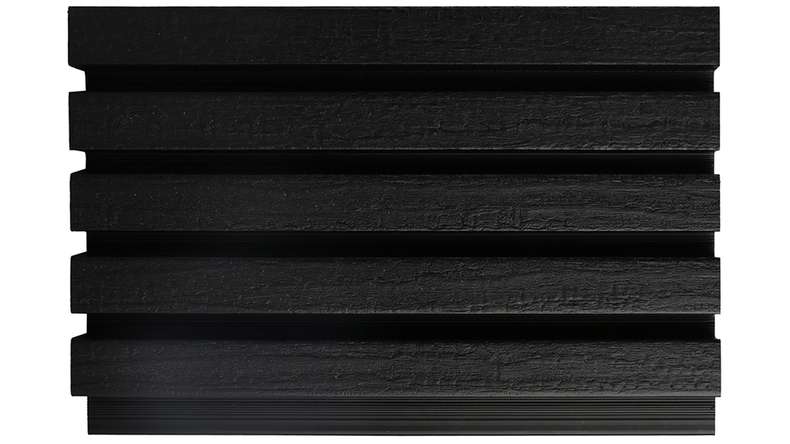 planeo LINEA Slim - Bardage de façade en WPC CoEx noir 2900 x 215 mm