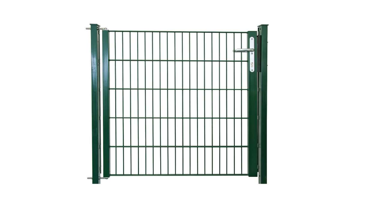Porte universelle léger 1 feuille vert mousse - L 1090 mm poteaux de porte inclus
