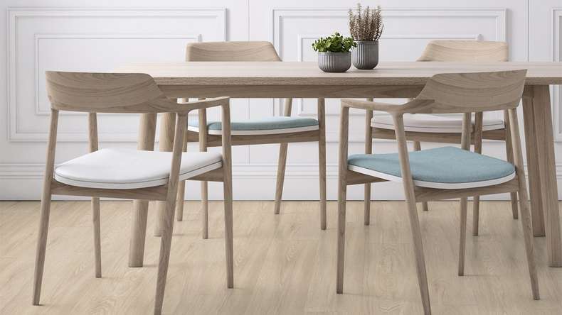 Gerflor Sol PVC clipsable - Virtuo 30 Rigid Acoustic EIR Blomma Light | isolation phonique intégrée (39131464)