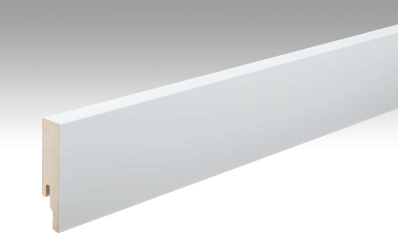 Plinthes MEISTER Blanc à peindre DF 2222 - 2380 x 80 x 18 mm