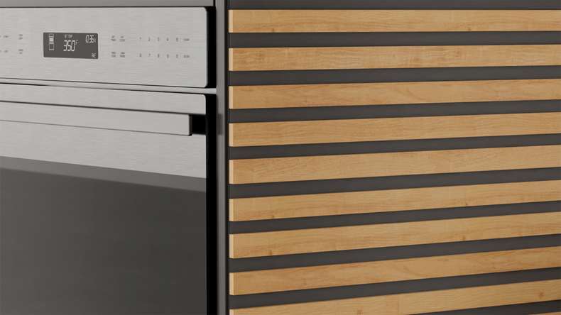 Skaben Panneau acoustique SilentWall Easy-Sticks - Chêne brun clair - 250 x 3,45 cm