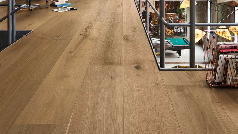 Sol en bois MEISTER Lindura HD 400 - 08923 Chêne authentique greige ultra-mat 2200 x 270 x 11 mm (500214-2200270-08923)