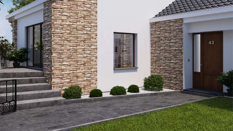 planeo StoneWall Solid Latte de pierre - ambre