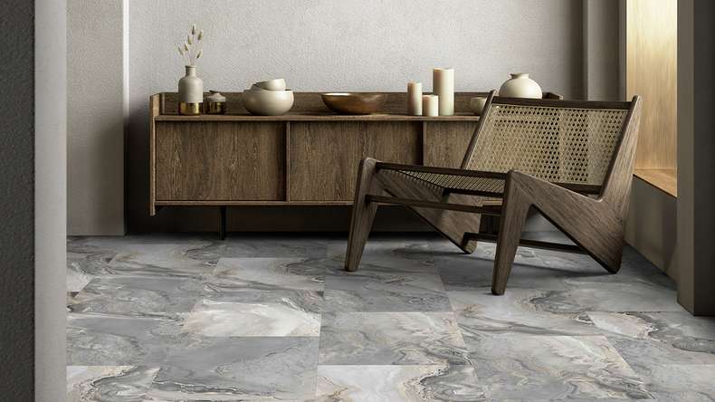 Gerflor vinyle à coller - Creation 55 Resin Marble