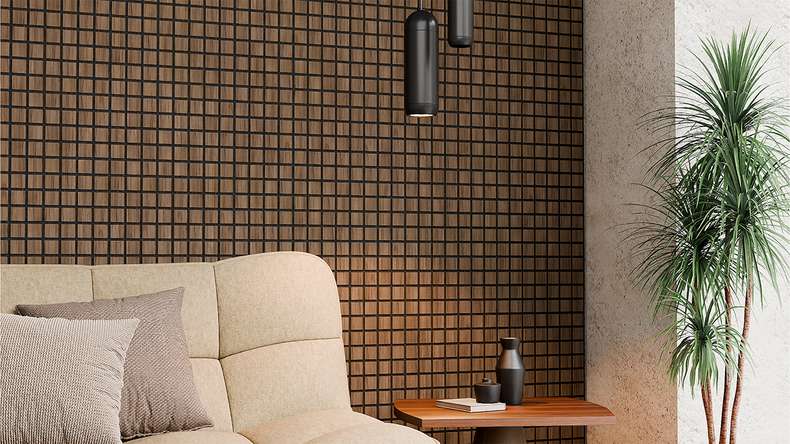 Skaben Panneau acoustique SilentWall Cube - Chêne Rustique - 61 x 61 cm