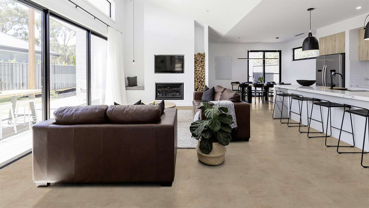 Gerflor vinyle adhésif - Virtuo 30 Glue Down Tavla beige | Aspect authentique (39171451)