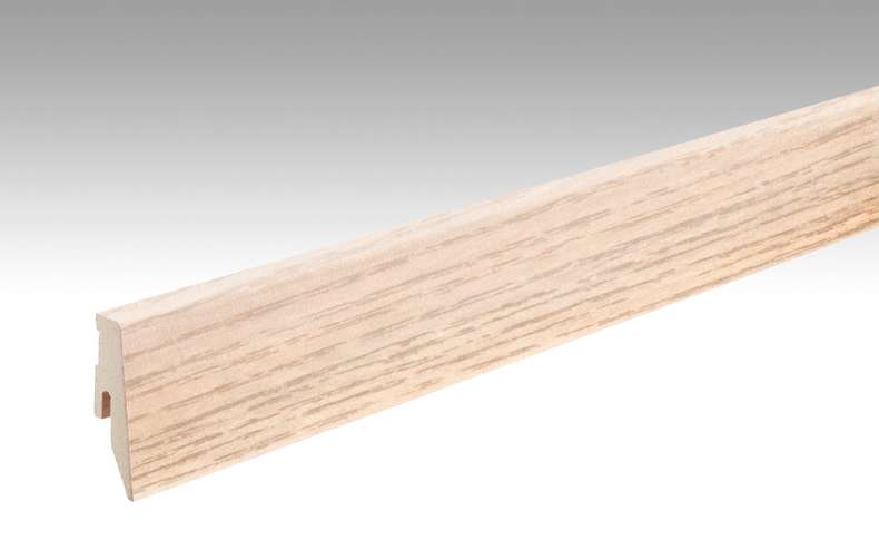 Plinthes MEISTER frêne blanc 1181 - 2380 x 60 x 20 mm
