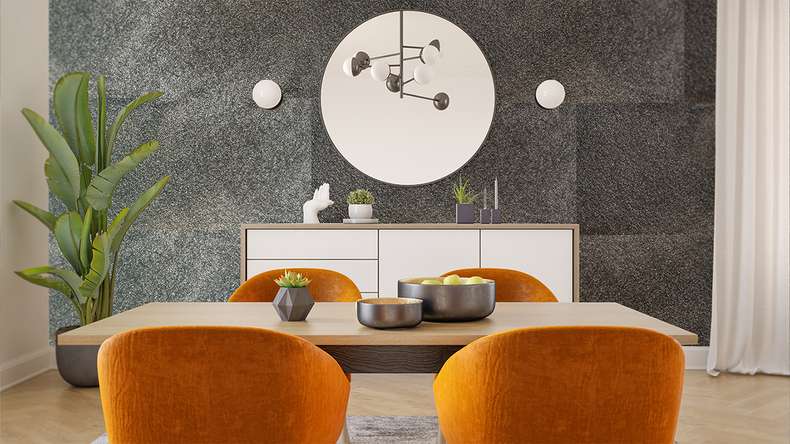 planeo EVOLITH Slate&Stone - Revêtement mural en pierre naturelle Obscura 1220 x 610 mm