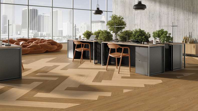 Gerflor vinyle à coller - Creation 55 Tamo Light Brown