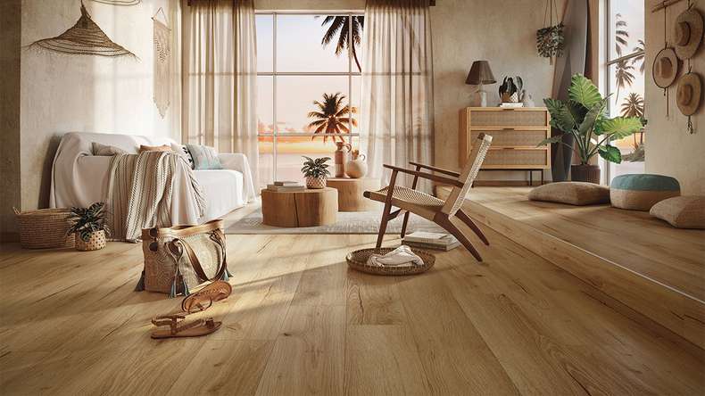 Sol design MEISTER Dryback-Vinyl DD 155 - 20081 Sunset lounge structure bois naturel (400048-1226186-20081)