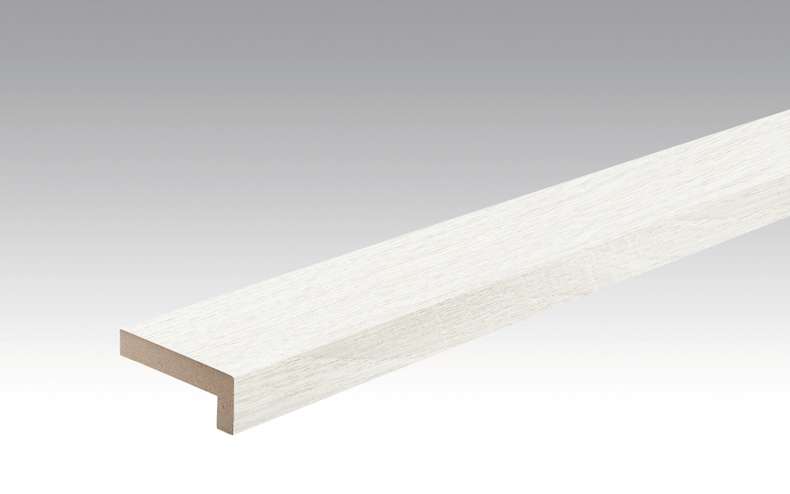 Plinthes MEISTER angle de couverture bandes chêne blanc opaque 4069 - 2380 x 60 x 22 mm