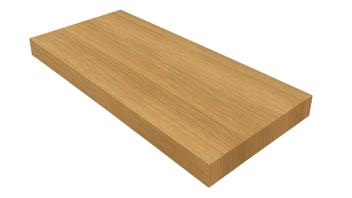 planeo Marche-bloc droite 40mm panneau latté + vinyle | Décor et dimensions à choisir individuellement