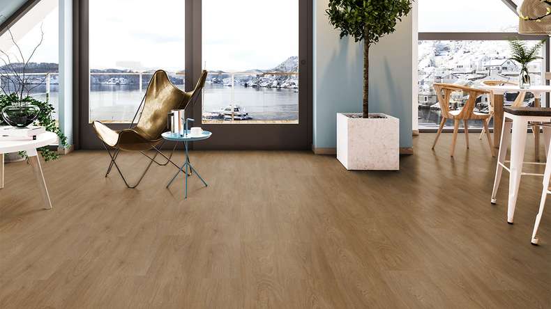 Vinyle à clic Gerflor - Senso Premium Rigid Acoustic Country brown | Isolation phonique intégrée (40441627)