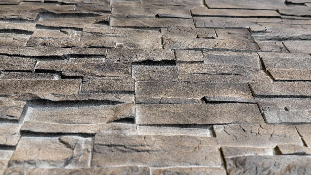 planeo revêtement mural  aspect pierre - NovikStone DS Silex Flint - 1054 x 334 mm