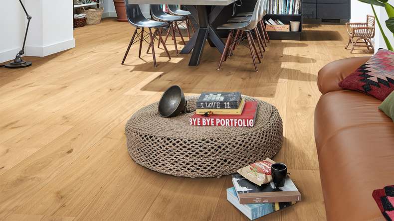 Sol en bois MEISTER Lindura HD 400 - 08921 Chêne authentique pur vernis ultra-mat 2200 x 205 x 11 mm (500214-2200205-08921)