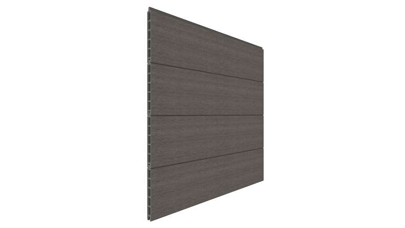 planeo INFINITY - Clôture à emboîter WPC CoEx gris foncé 176 x 183 cm