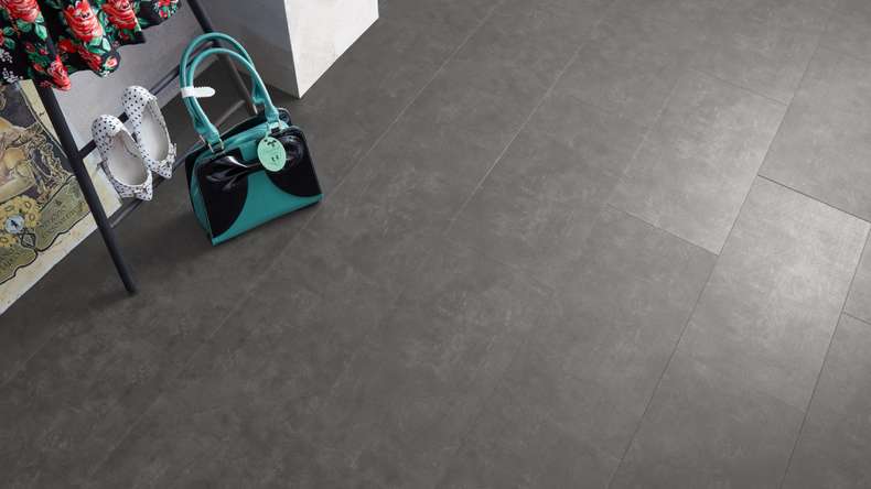 Vinyle à clipser Skaben - ProfiKlick pierre Milan Anthracite | résistant à l'eau (SP-6202118)