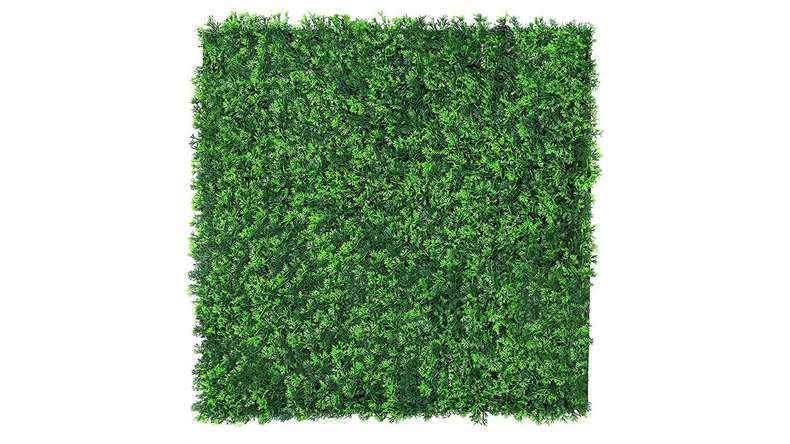 planeo Panneau acoustique - MixWall Leaf Mood Mixed Green Design Grass 52 x 52 cm | Plante artificielle (PLMW-00121A)