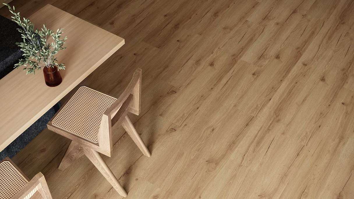 planeo WPC Sol PVC clipsable - PUREtec MAX 70 EIR Classic Light Oak | Isolation phonique intégrée (RP-A50-6)